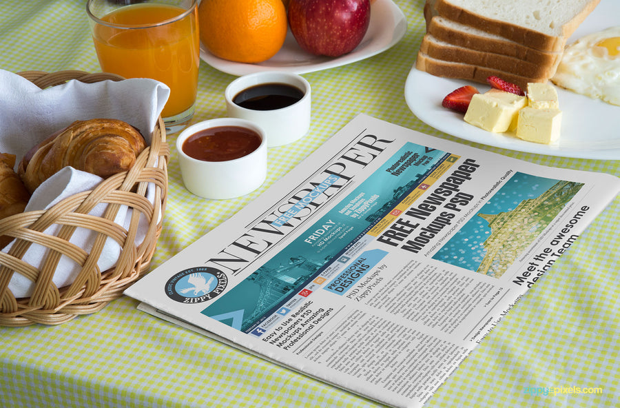 Newspaper Mockup PSD