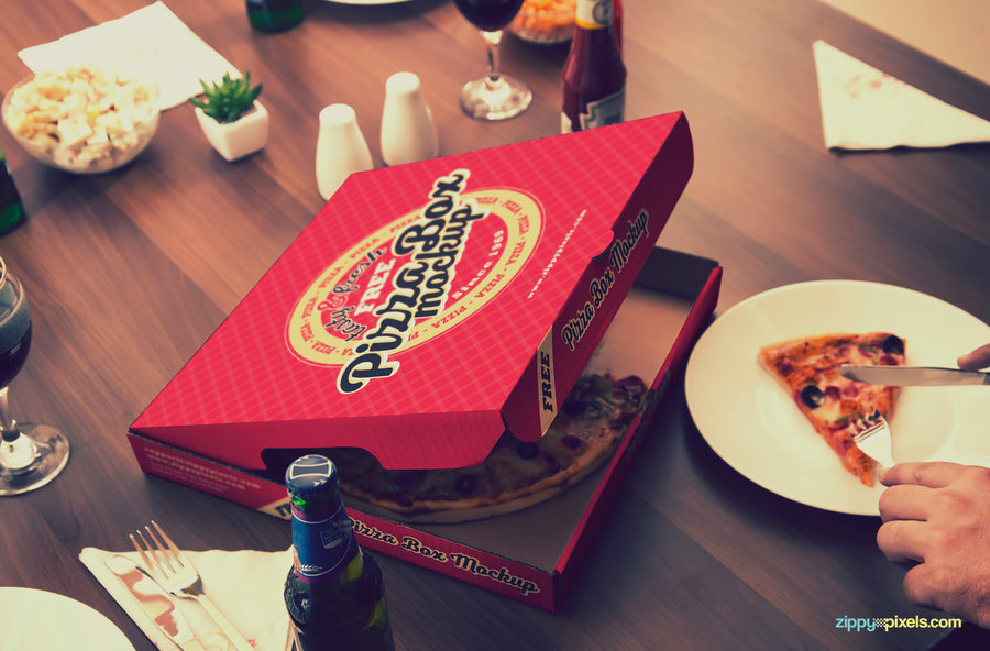Finger-licking Good Pizza Mockup