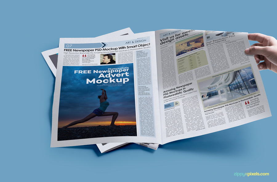 Print Ad Mockup PSD