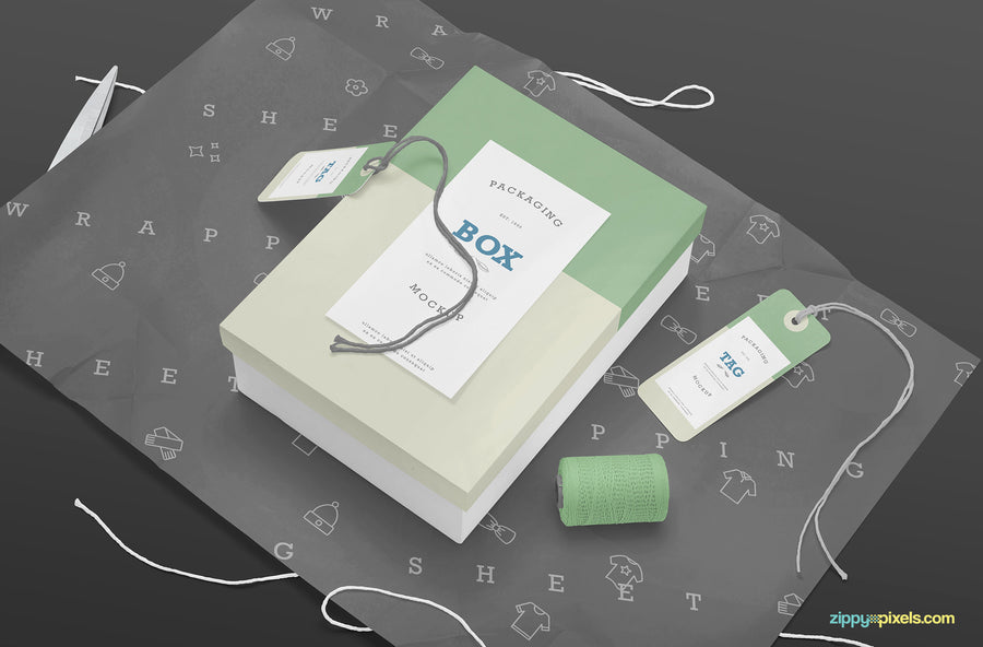 Rectangle Box Mockup PSD