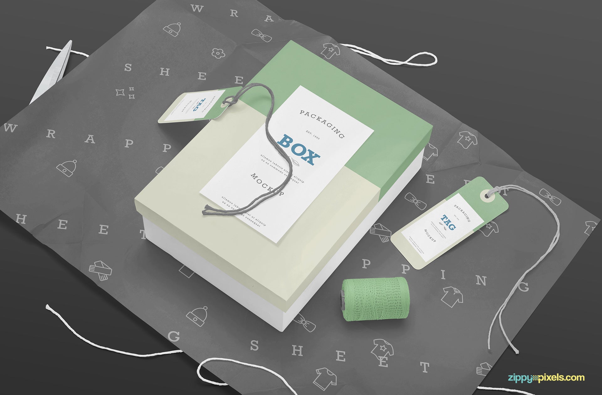 Rectangle Box Mockup PSD