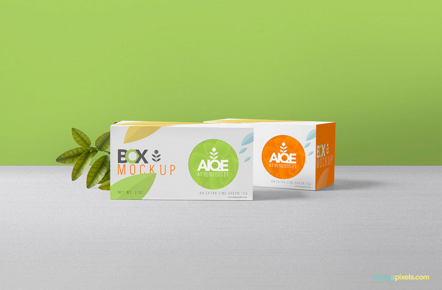 Wonderful Tea Packaging Mockup
