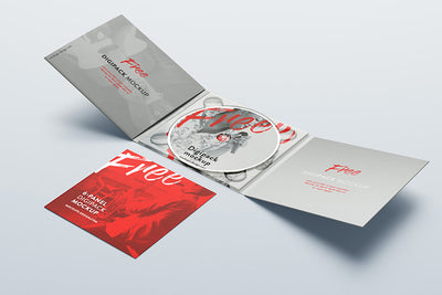 6-Panel Digipack Mockup CD/DVD Cover