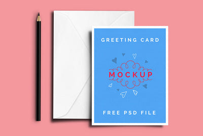 Greeting or Invitation Card Mockup