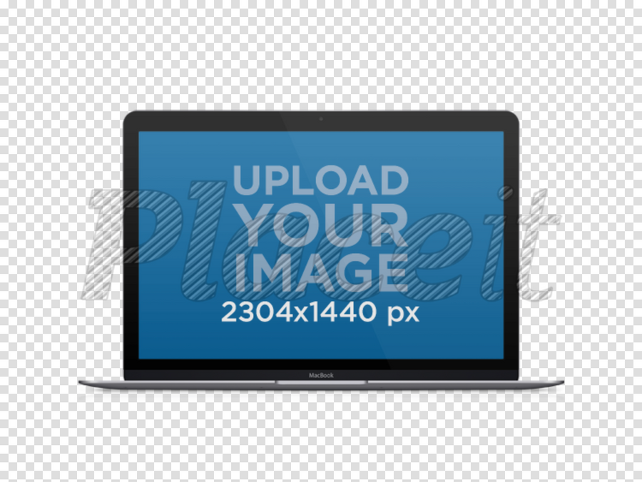Laptop Mockup of a Macbook Air Over Transparent Background [Free to Preview]