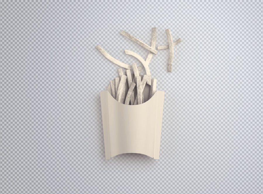 Paper French Fries Packaging Mockup - Free Download Images High