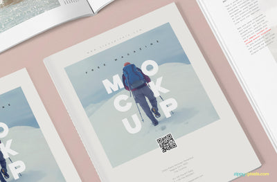 3 Magazine Mockup Design Templates