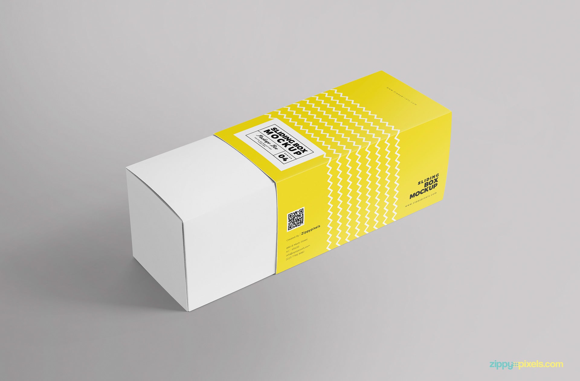 Set of 3Cardboard Drawer Box Mockups