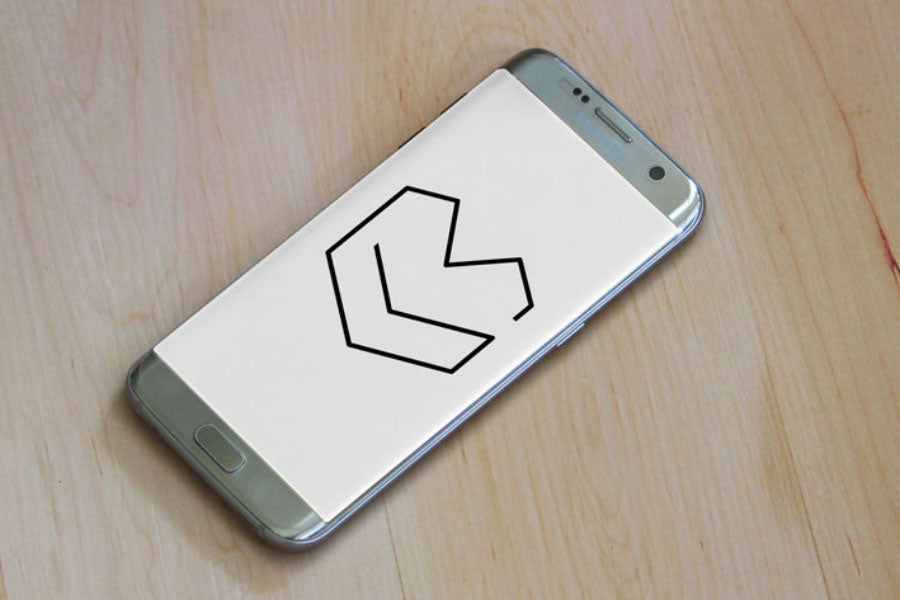 Silver Samsung S7 Edge Mockup