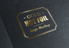 Gold Stamping Golden Foil Logo MockUp