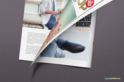 Stunning Magazine Mockup PSD