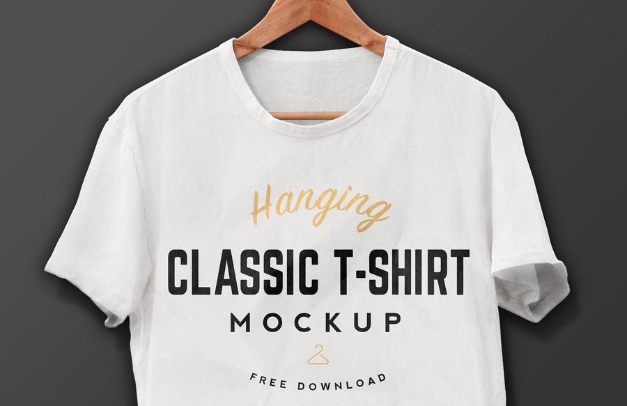 Hanging T-Shirt Mockup