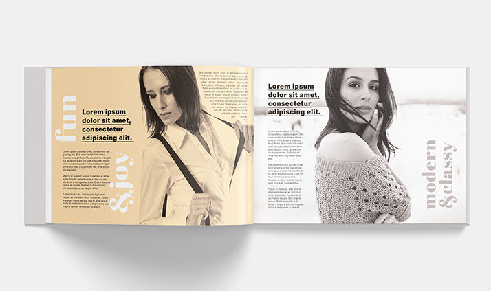 Landscape or Horizontal Clean Book Mockup