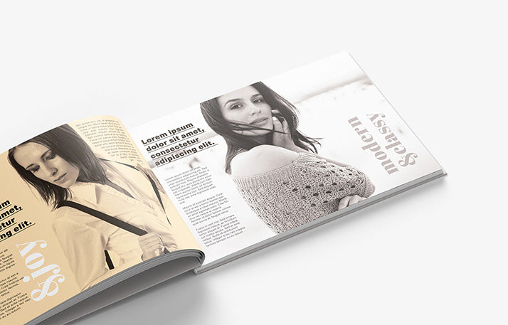 Landscape or Horizontal Clean Book Mockup