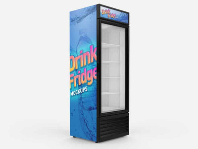 Drink Fridge Refrigerator Mockups