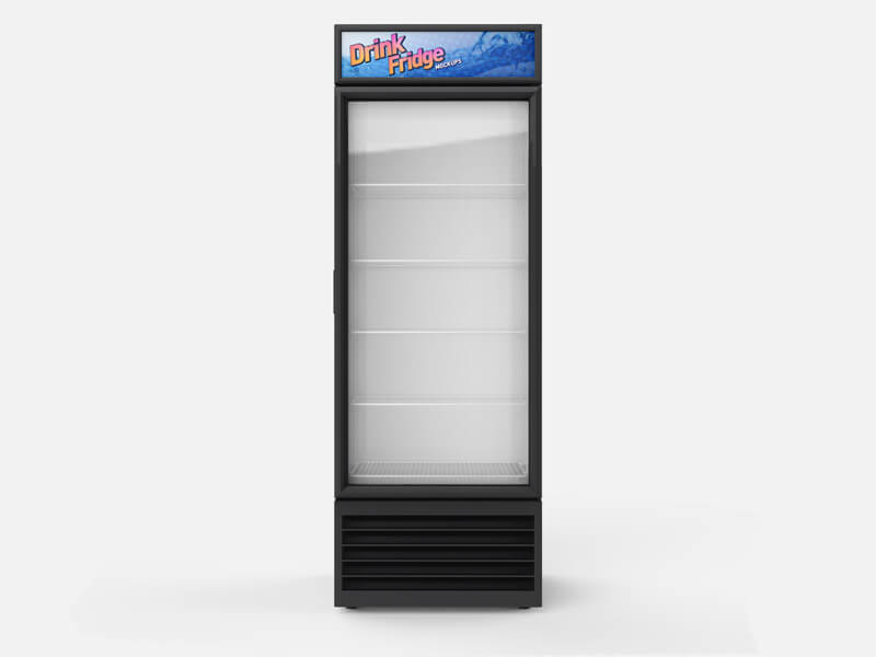 Drink Fridge Refrigerator Mockups
