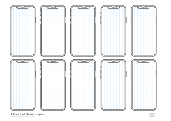 Iphone Grid Template
