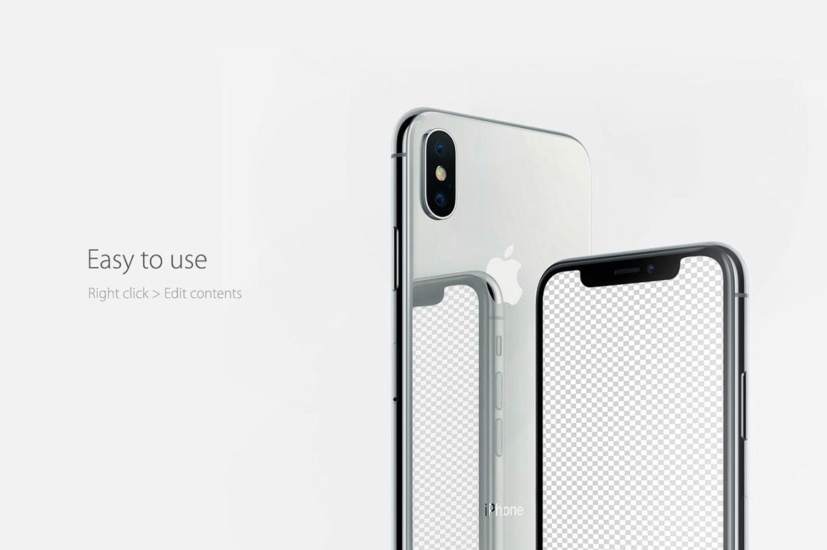 Cool iPhone X PSD Mockup