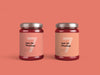 Jam Jar Packaging PSD Mockup