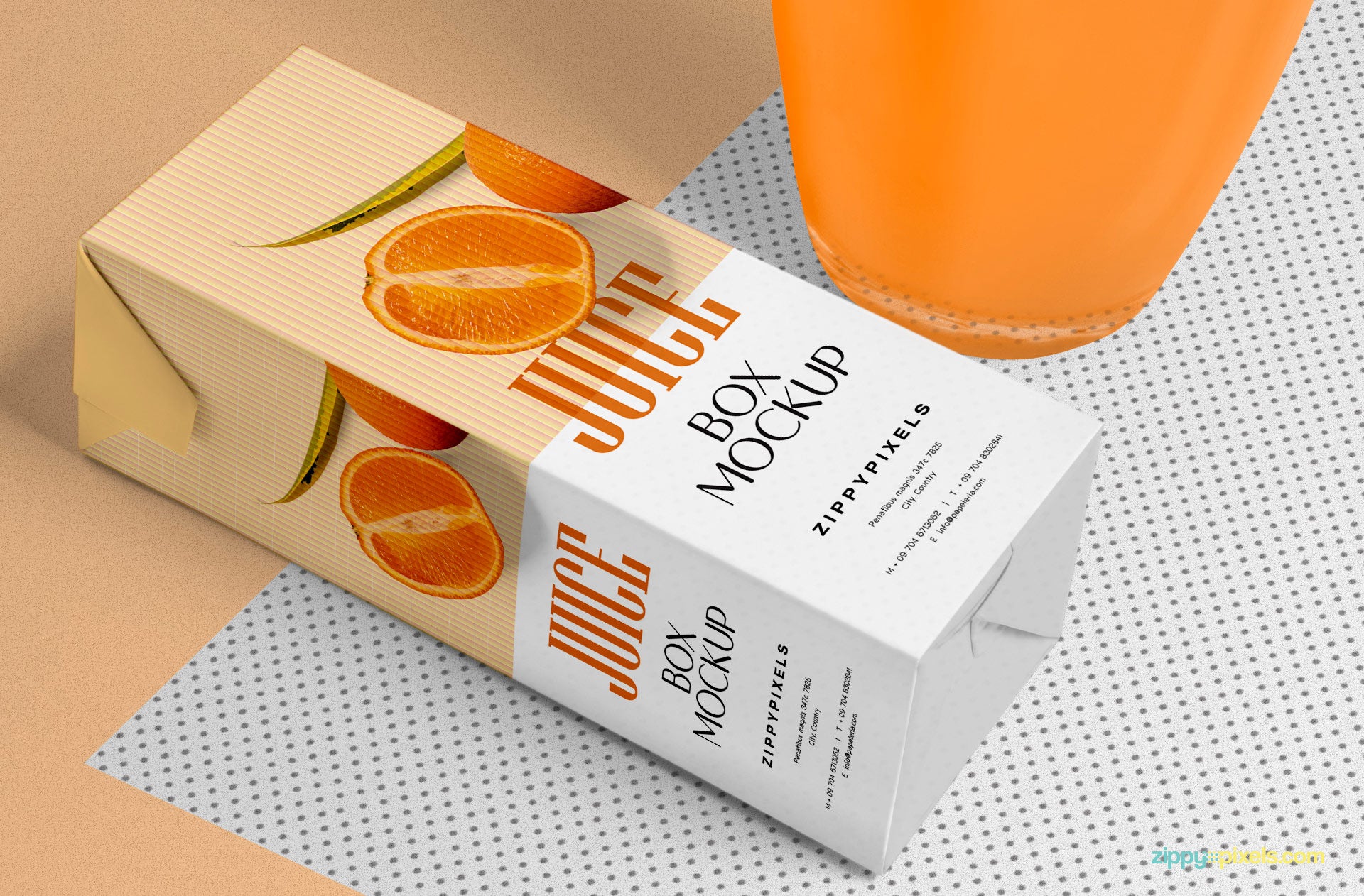 Healthy Juice Mockup Scene