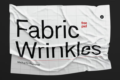 Funny Fabric Wrinkles Mockup