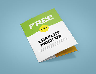 Leaflet Mockup A5 Bi-Fold Mockup Set 6 Views
