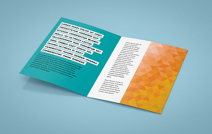 Leaflet Mockup A5 Bi-Fold Mockup Set 6 Views