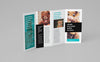 4-panel Leaflet Brochure Mockup 5 Angles or Views