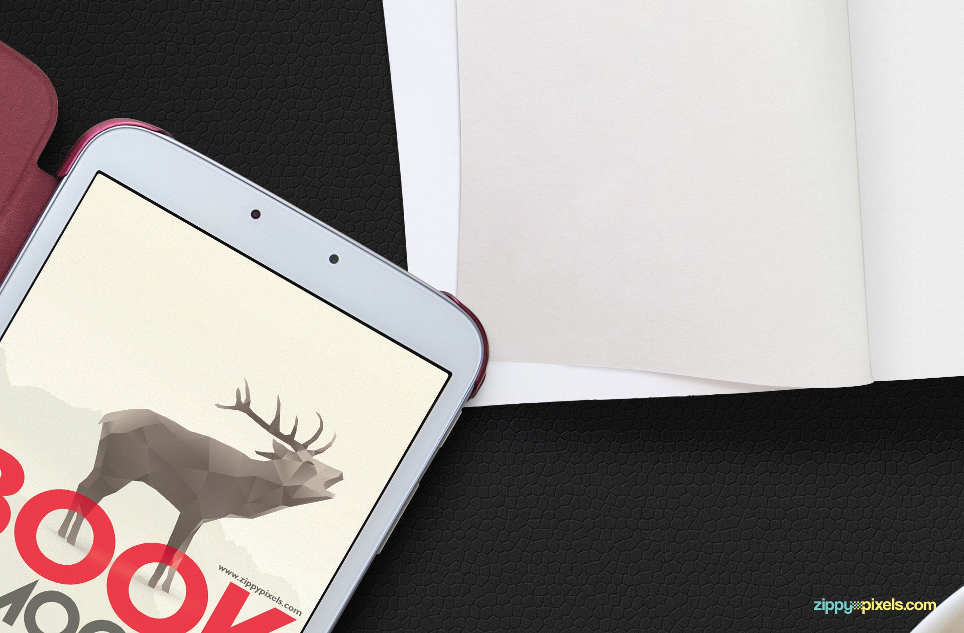 Open Book Mockup Scene