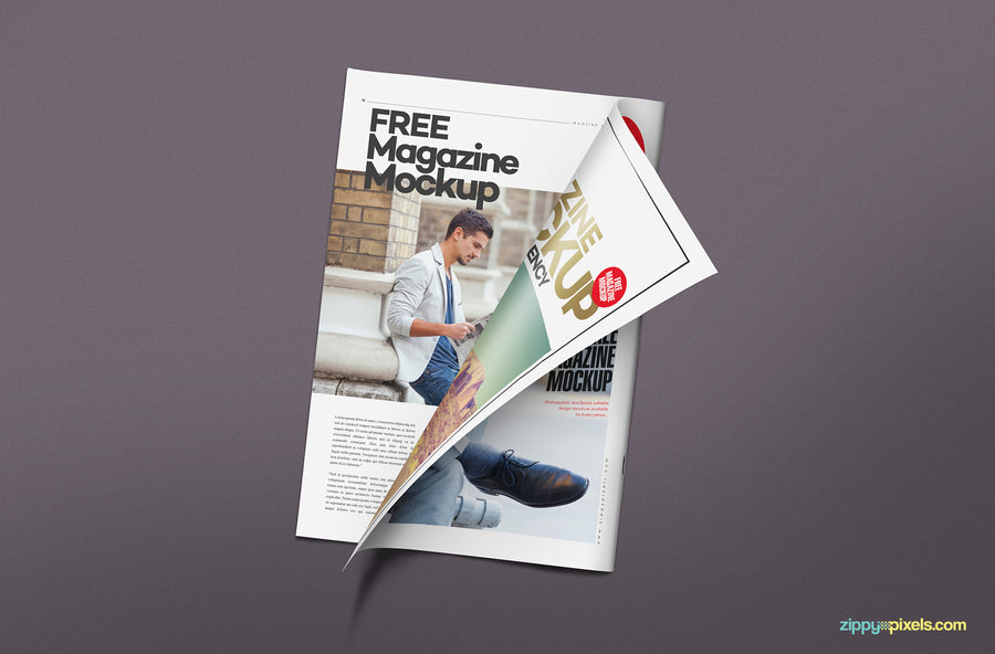 Stunning Magazine Mockup PSD