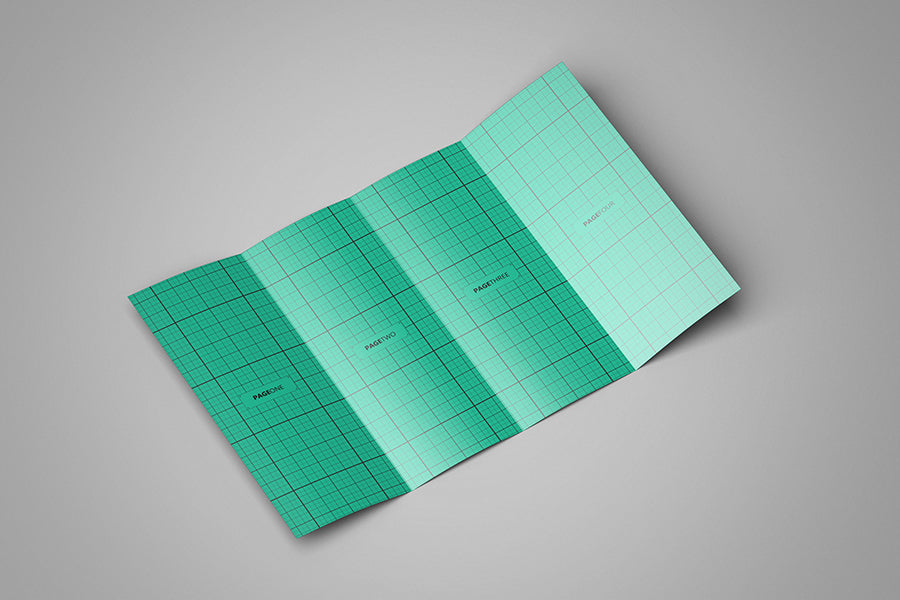 Double GateFold Brochure Mockup - Mockup Hunt