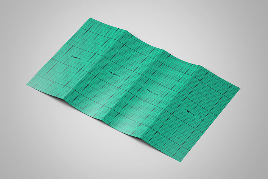 Double GateFold Brochure Mockup - Mockup Hunt