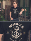 Men’s Black T-Shirt MockUp