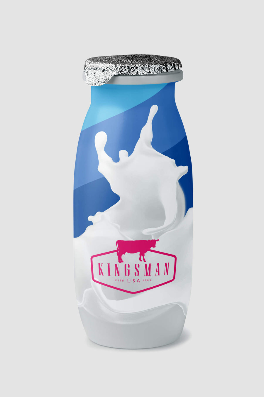 Milk and Drink Water Plastic Bottle Mockup