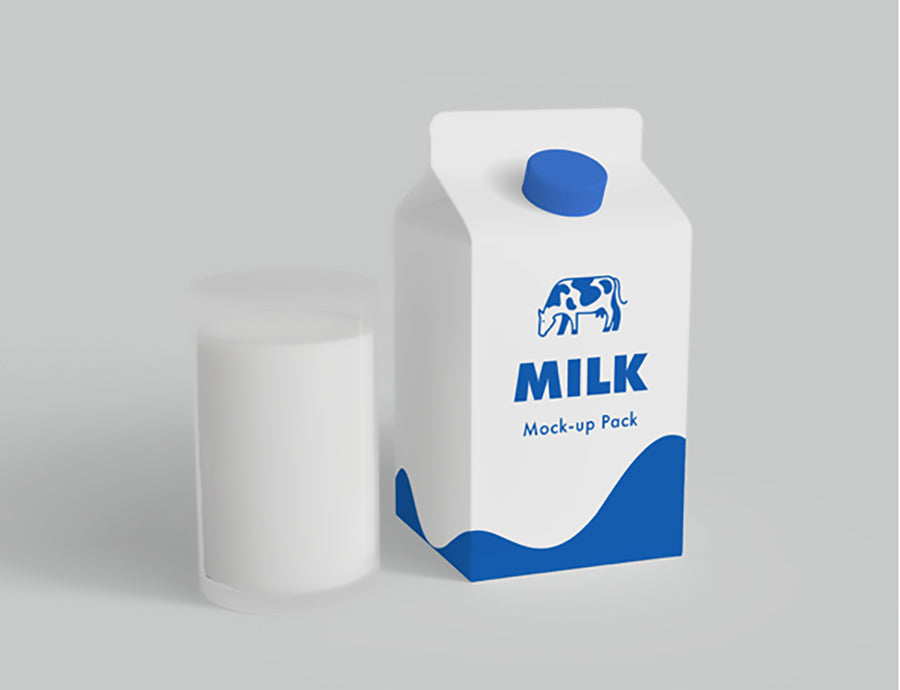 Milk Carton Mockup