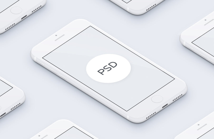 Minimal 3D iPhone Mockups