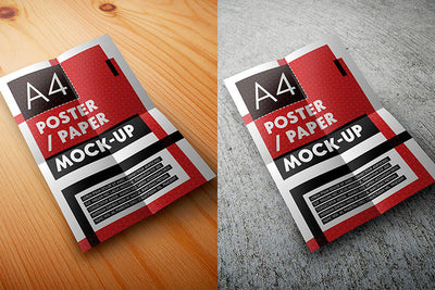 A4 Poster or Page Mockup Set