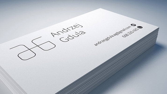 3 x Clean Business Card Mockups 90x50 mm