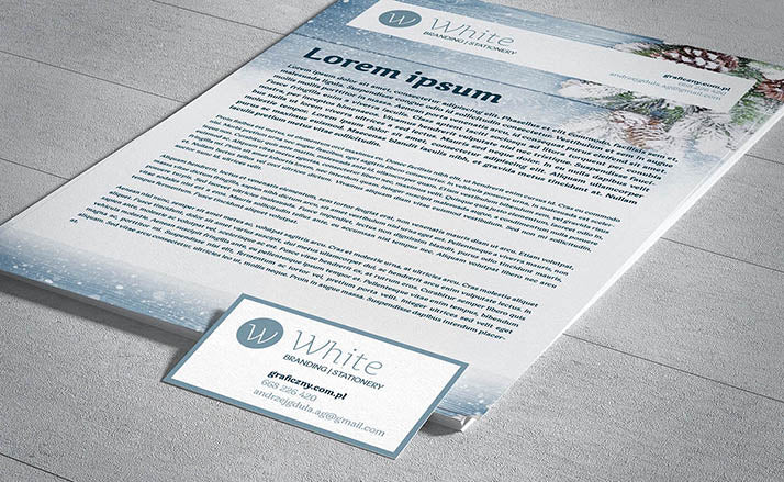 Winter Stationery Set with Paper Letter and Envelope 5 Views