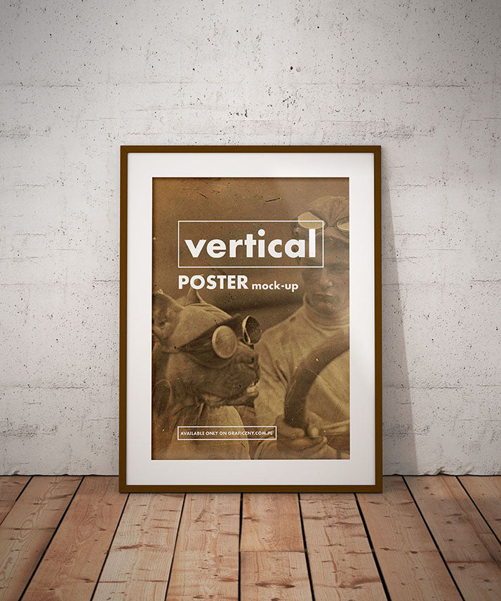 Vintage Poster Frame Mockup Collection