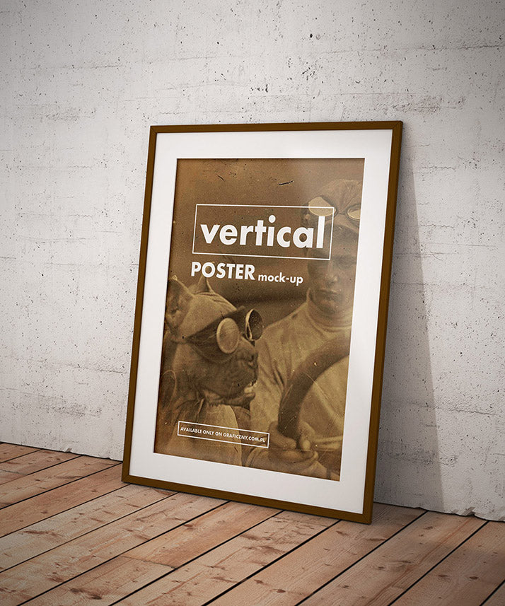 Vintage Poster Frame Mockup Collection