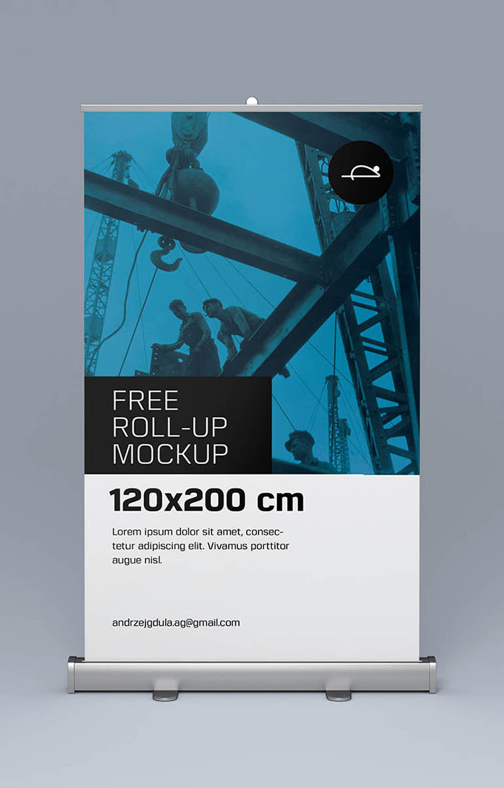 Business Roll-Up Advertisement Sign