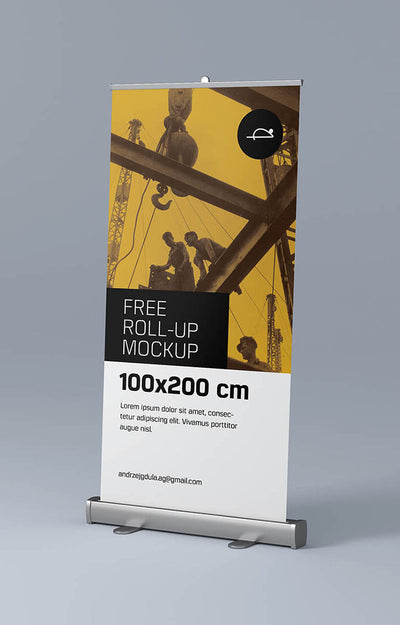 Business Roll-Up Advertisement Sign
