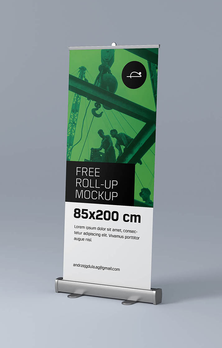 Business Roll-Up Advertisement Sign