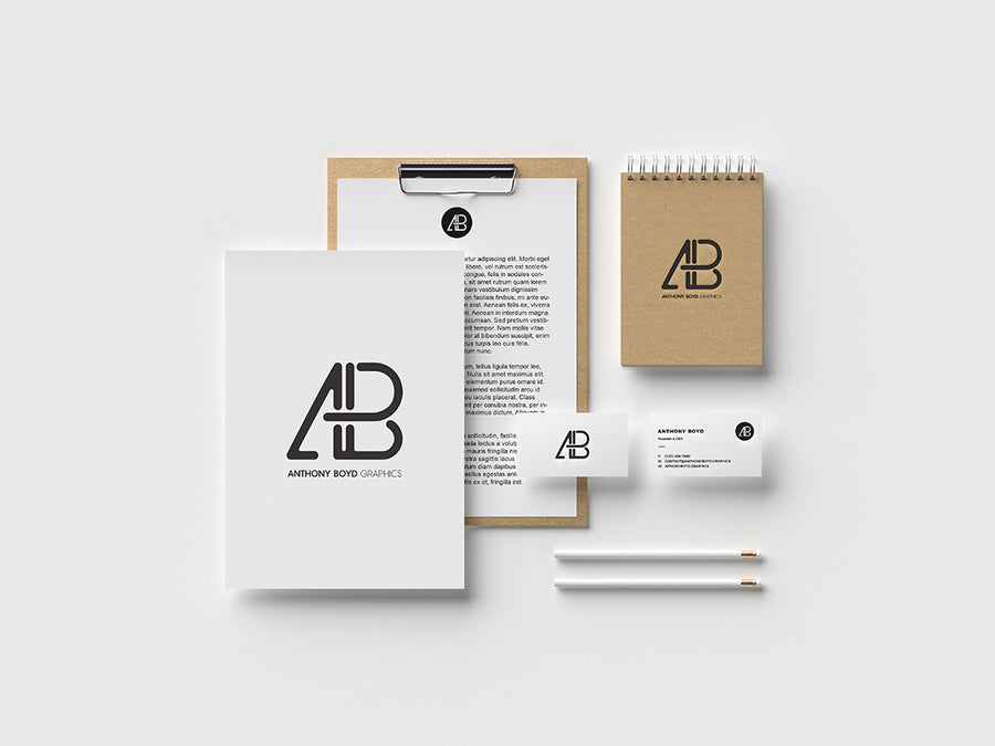 Modern Clean Branding Identity Mockup