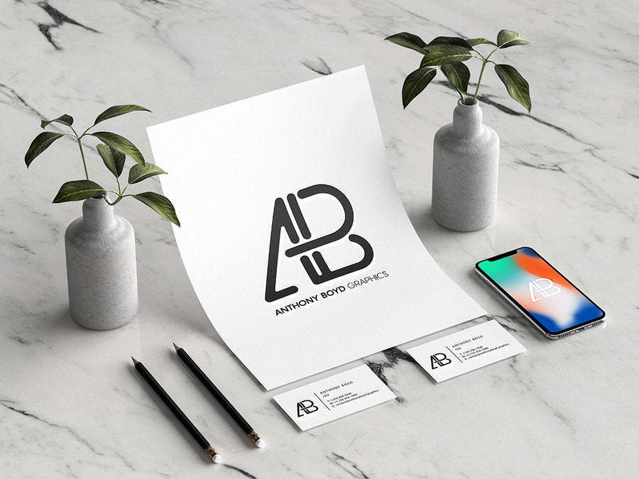 Modern Branding Identity Paper Mockup