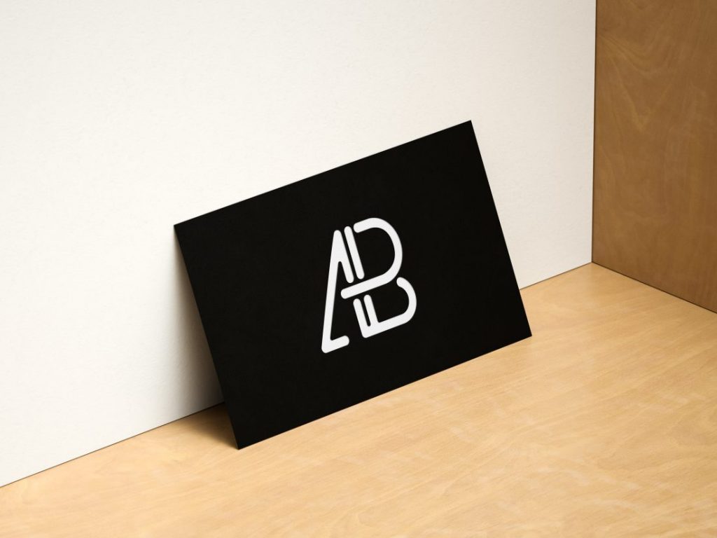 Modern Horizontal and Vertical Business Card Mockup