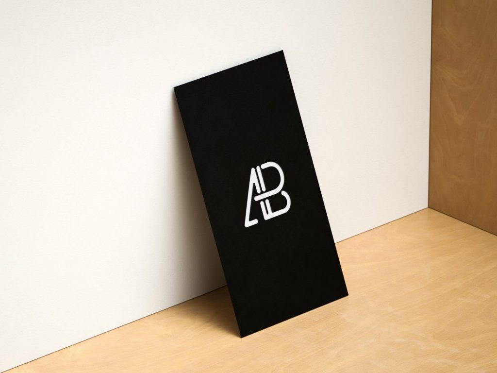 Modern Horizontal and Vertical Business Card Mockup