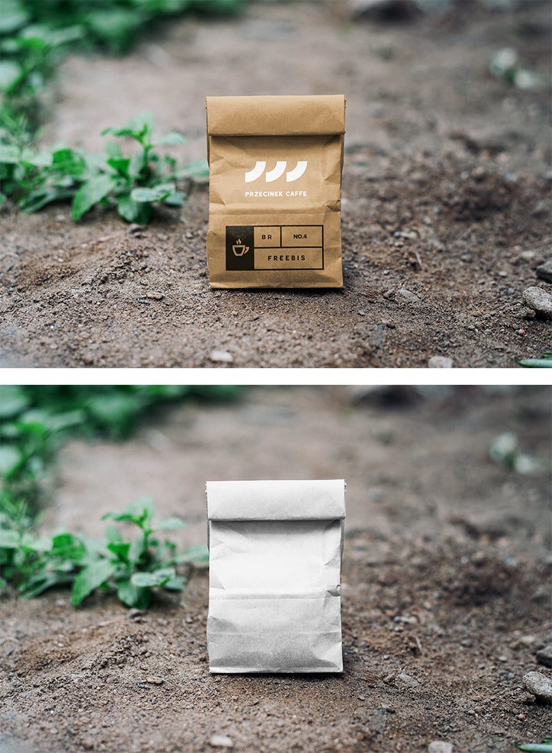 Kraft Brown Paper Bag (Mockup)