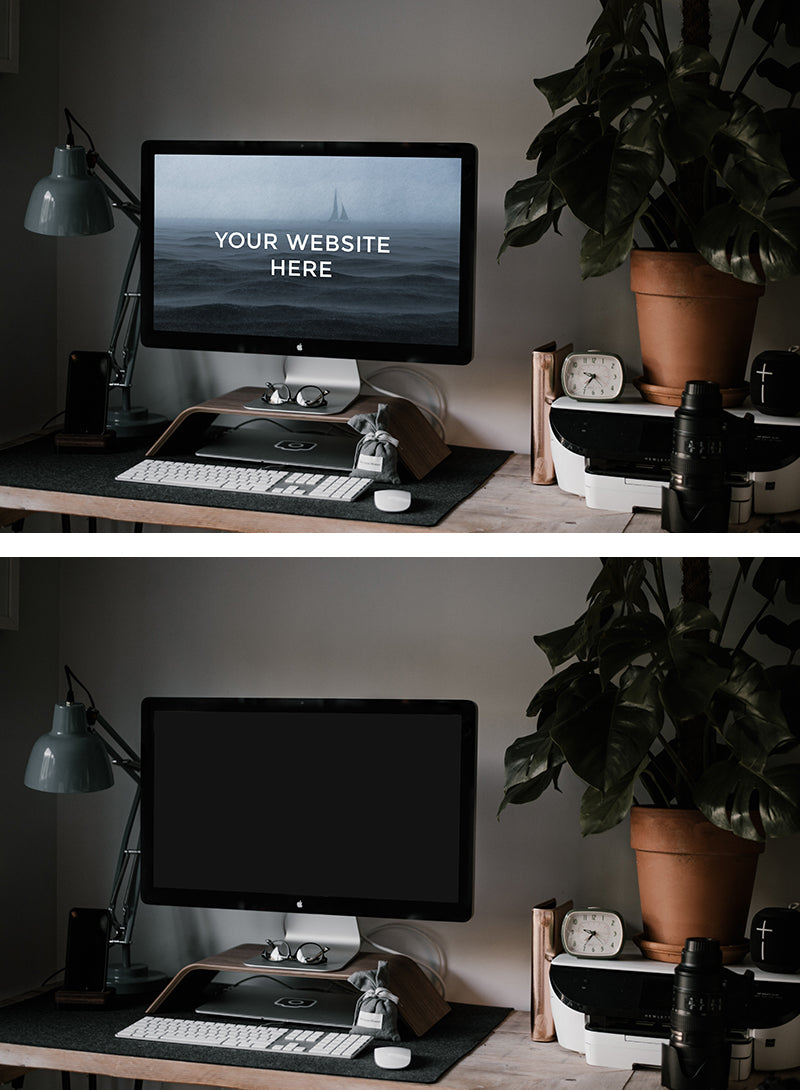 Workspace iMac Mockup (Download)